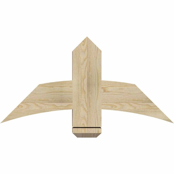 Ekena Millwork Bellingham Rough Sawn Timber Gable Bracket, Douglas Fir, 36"W x 18"H x 4"D x 6"F, 12/12 Pitch GBW036X18X0406BEL00RDF - main